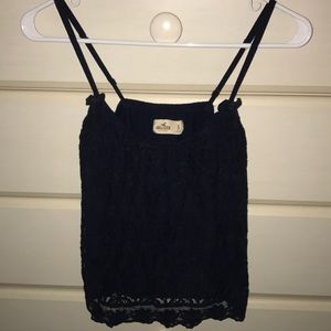 Navy blue, Lace, Hollister tank top
